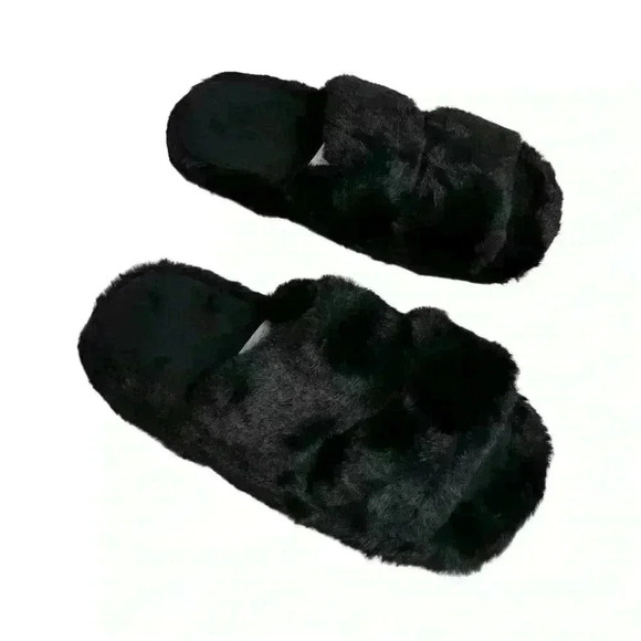 ASOS Women's Black Zion Double Strap Slide Slippers Size 5-6 Casual - Picture 2 of 12